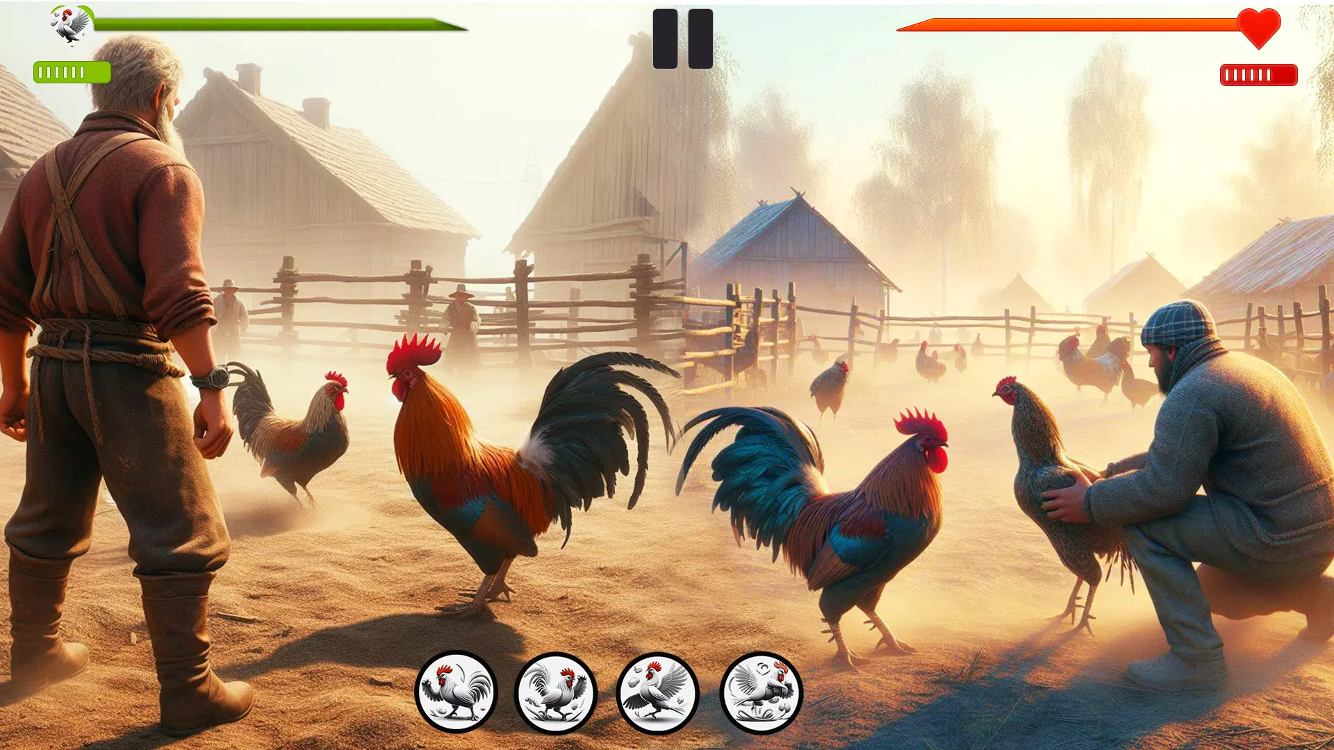Farm Rooster Fighting Chicks 1 Screenshots