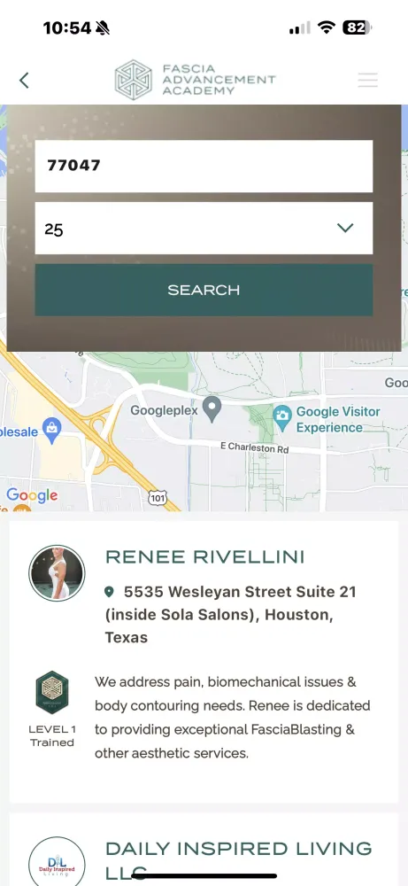 The Fascia App Screenshots