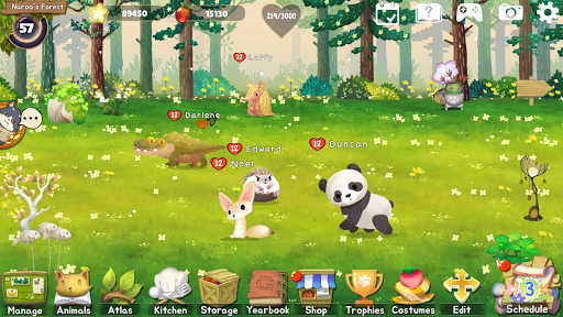 Capturas de tela do Animal Forest : Fuzzy Seasons