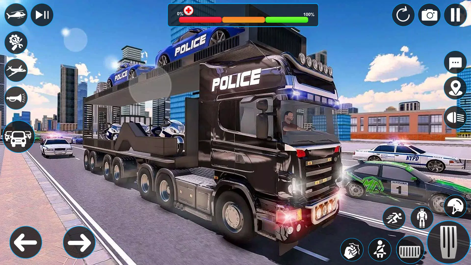 Police Robot Transport Games 스크린샷
