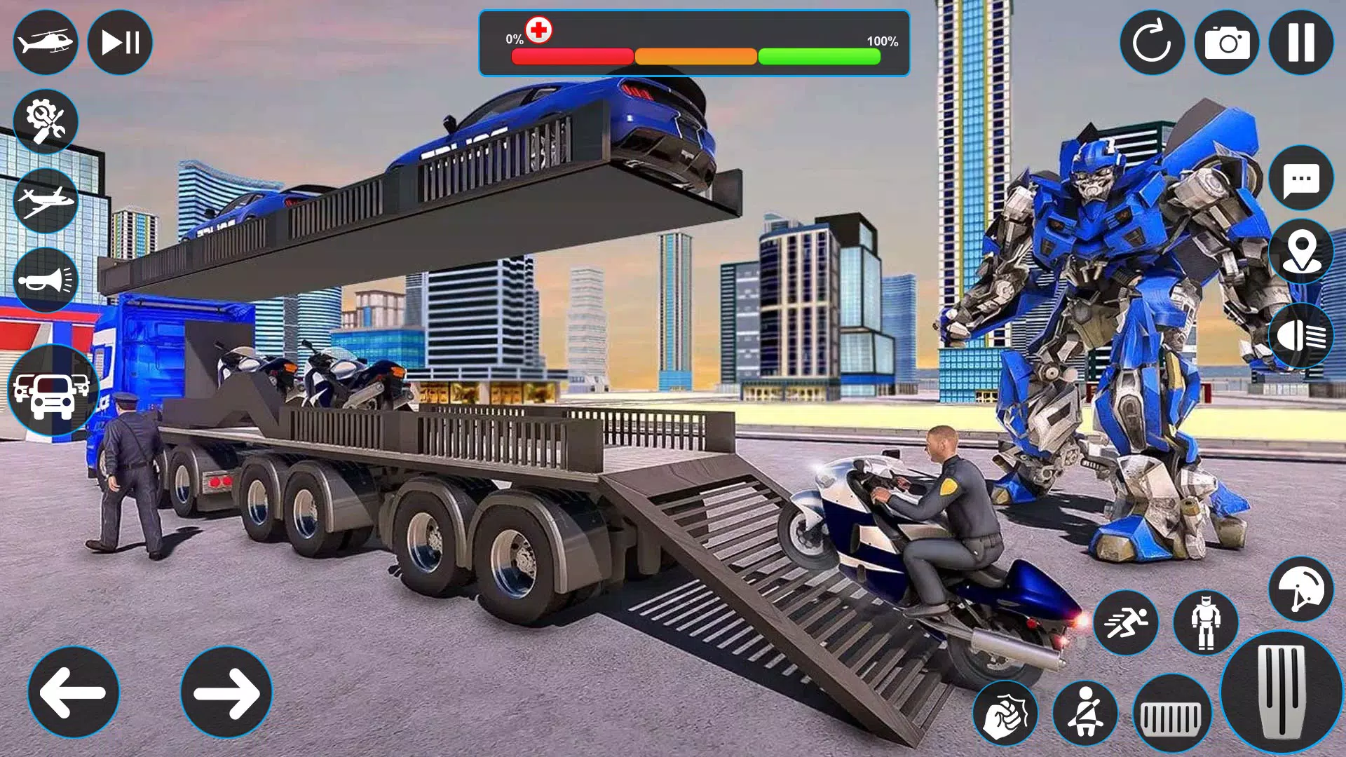 Police Robot Transport Games 스크린샷