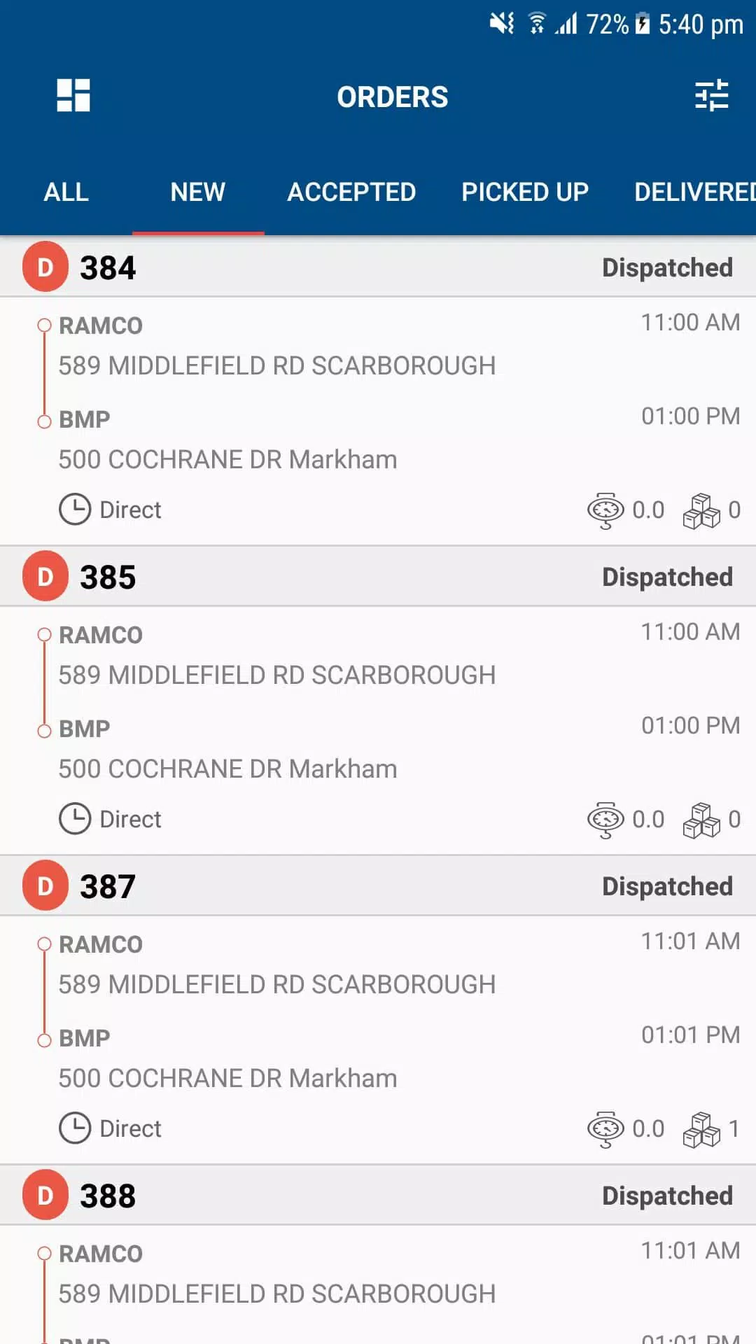 Courier Complete Mobile 2 Screenshots