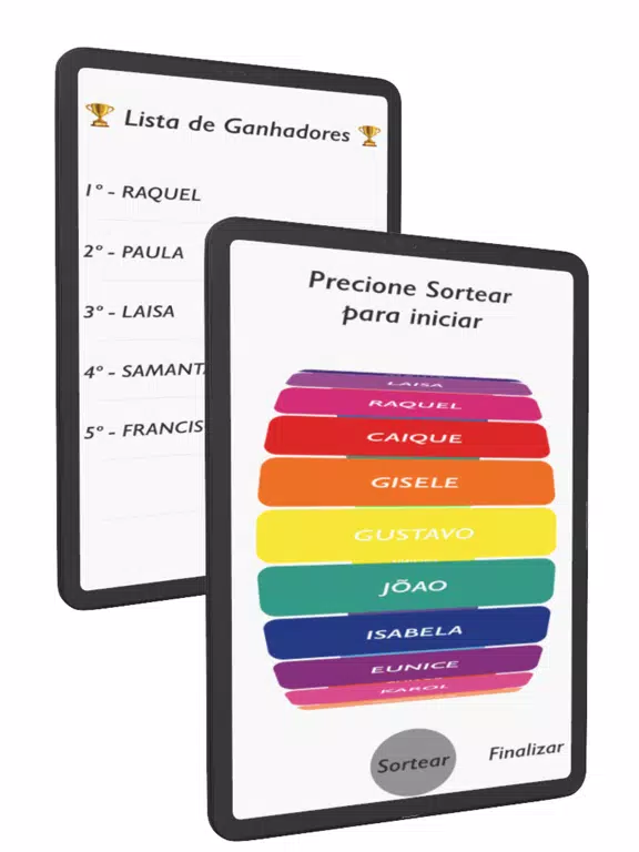 Sorteia Nome iPad Screenshots