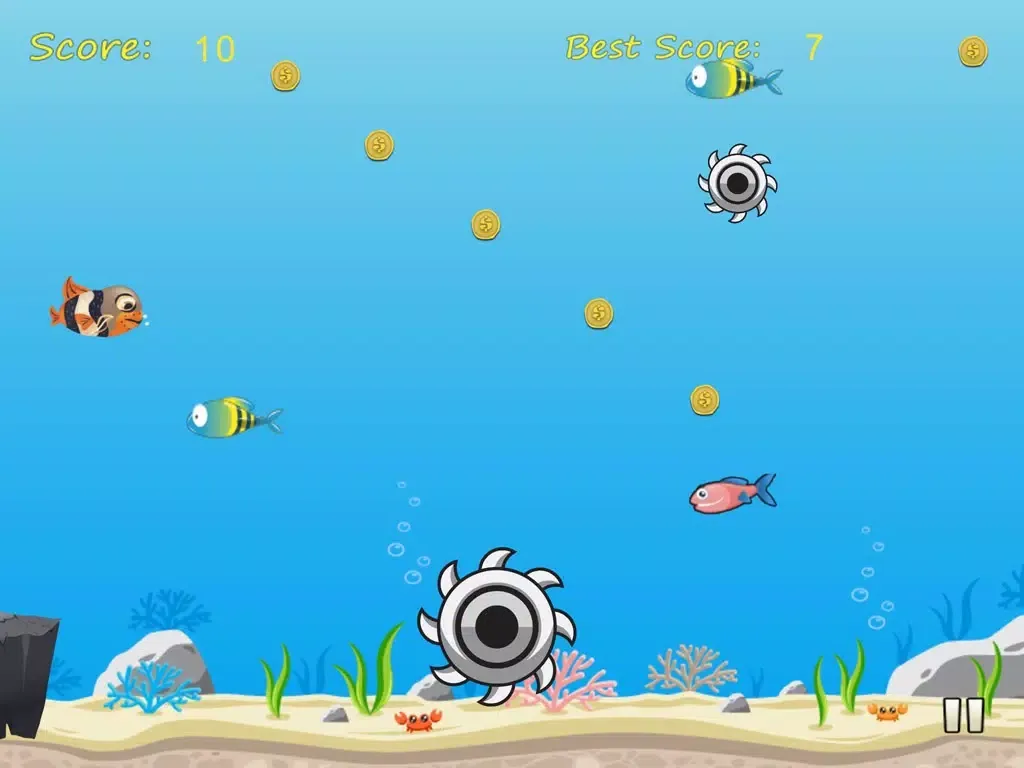 Screenshot di A Fish in the Sea: An Underwater Splashing Adventure iPad 