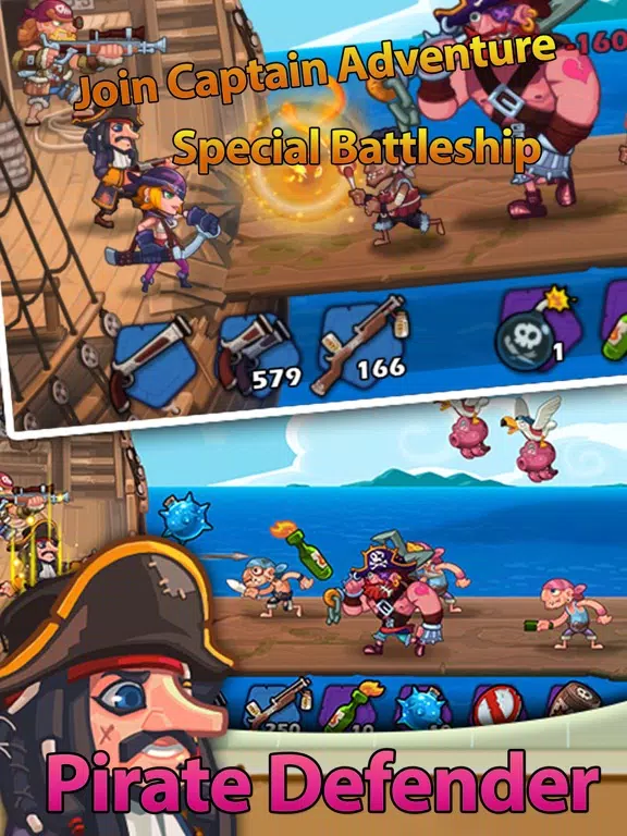 Pirate Defender: TD Shooting iPad  স্ক্রিনশট