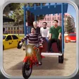 Drive Rickshaw On City Roads