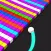 Color Ball Rolls Crazy Tracks