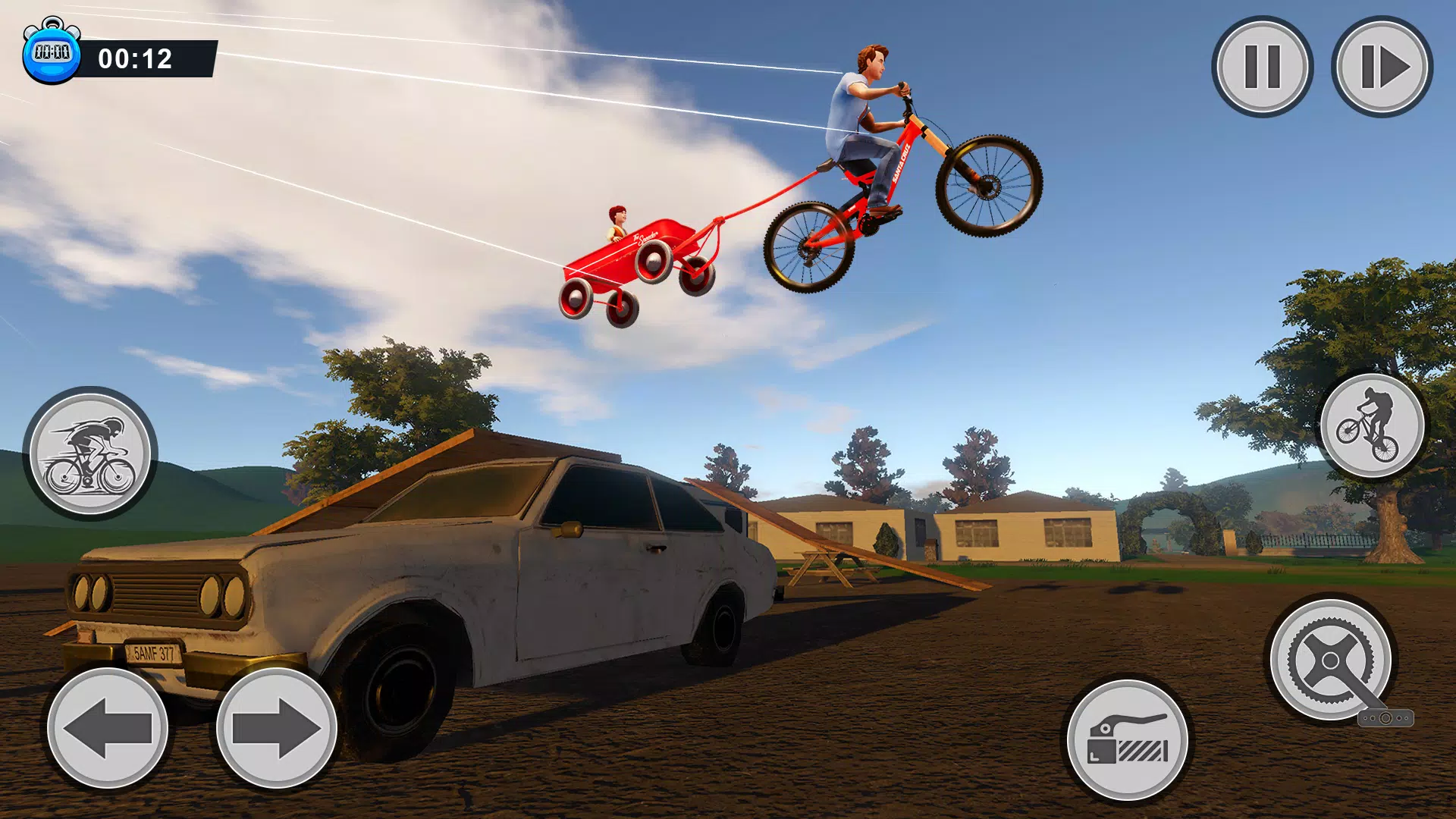 BMX Bicycle Obstacle Guts Game Screenshots