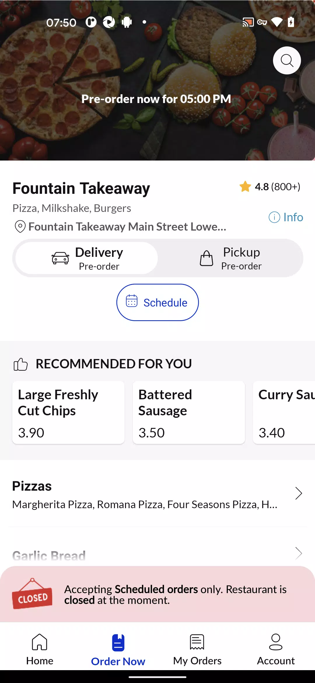 Fountain Takeaway Screenshots