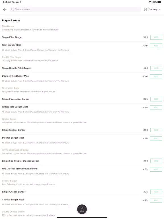 Krunchy Fried ChickenAudenshaw iPad Screenshots