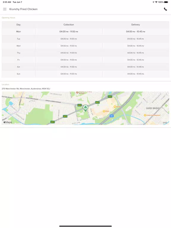 Krunchy Fried ChickenAudenshaw iPad Screenshots