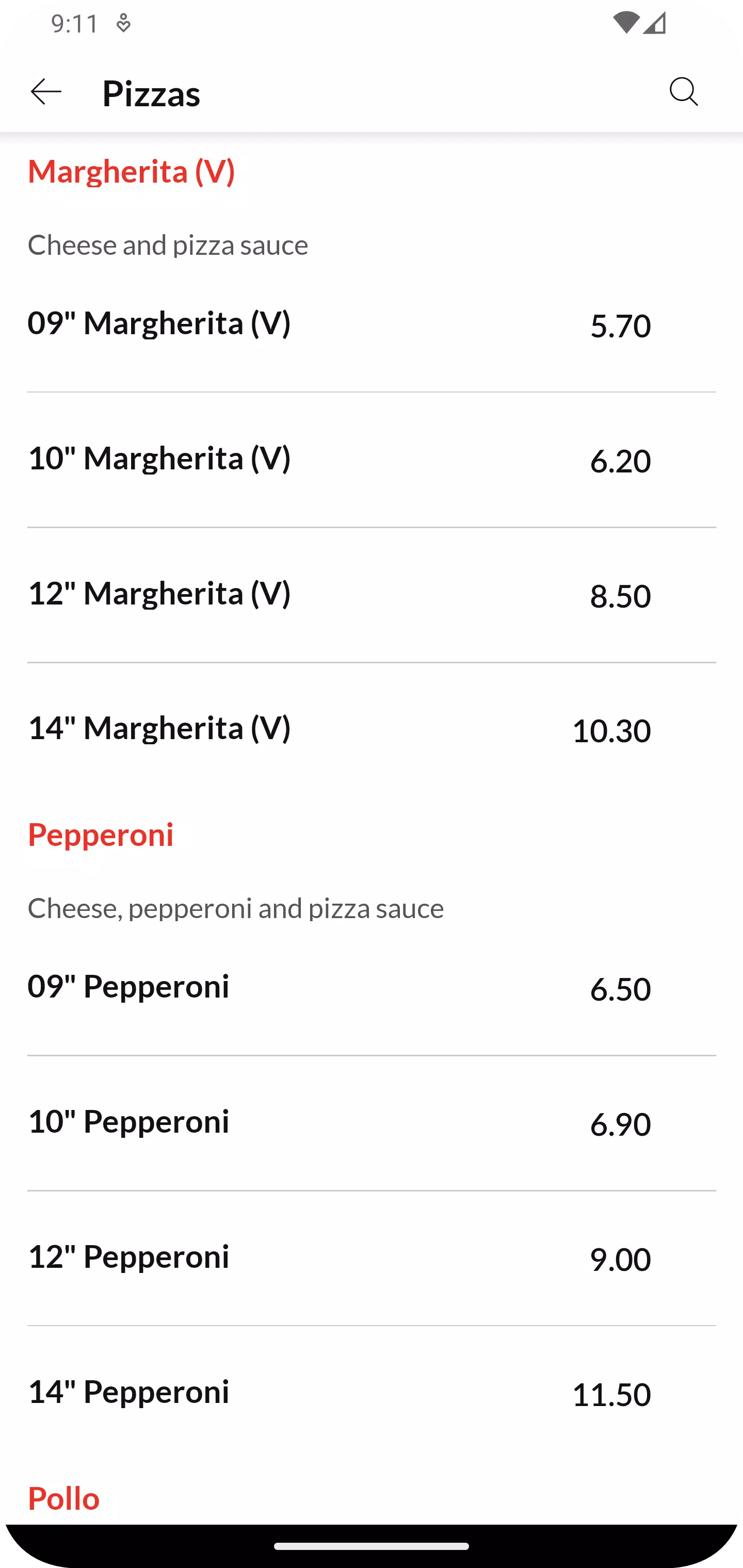 Zrzuty ekranu Popeyes Pizza
