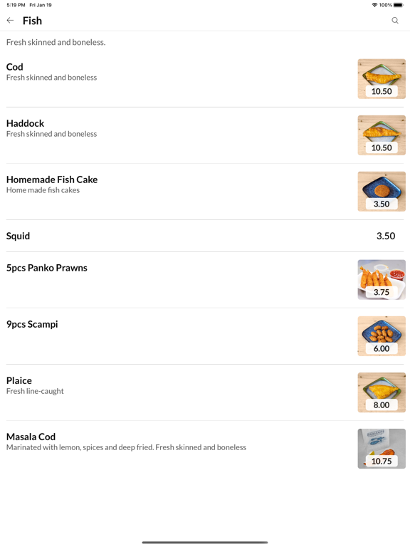 Mo's Fish & Chips iPad Screenshots