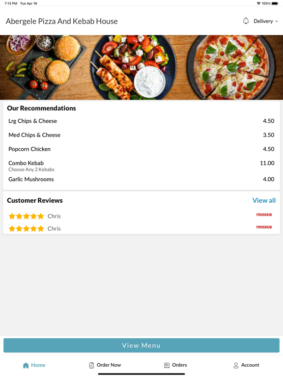 Abergele Pizza And Kebab House iPad Screenshots