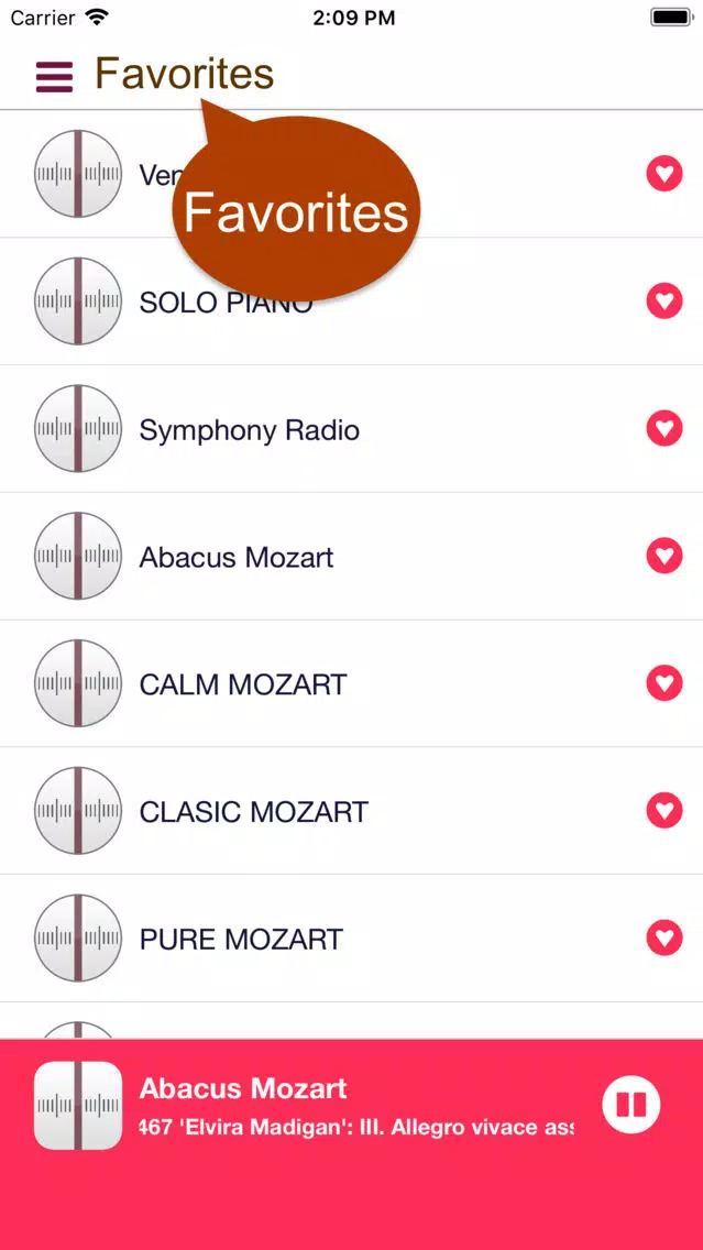 Mozart classic music radio FM Screenshots