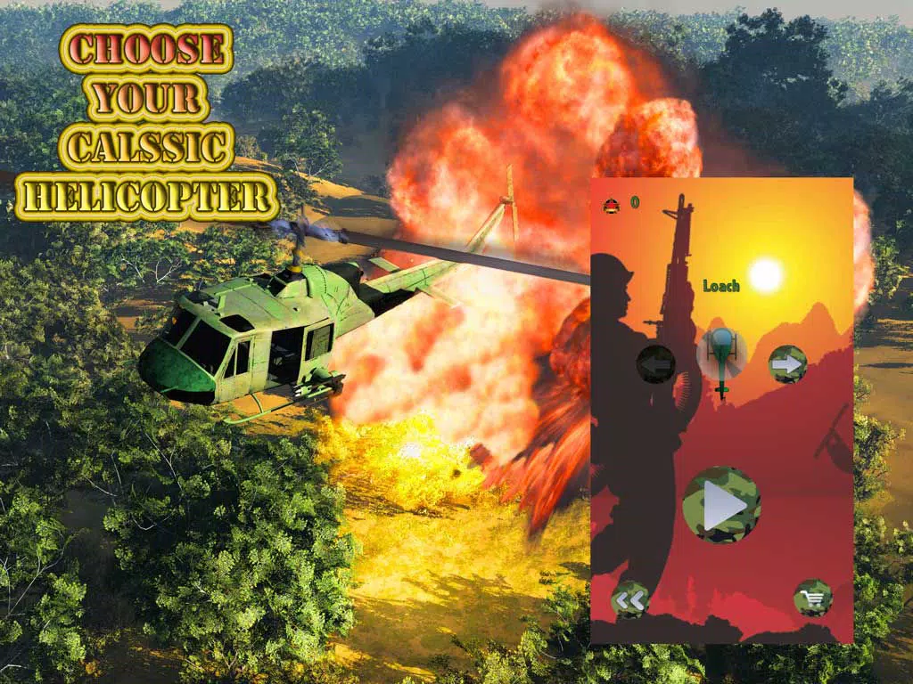 Screenshot di Apocalypse Helicopter Attack - Destroy the Enemy Village Combat iPad 