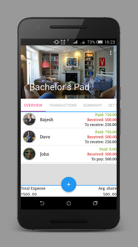 Expense Splitter Screenshots
