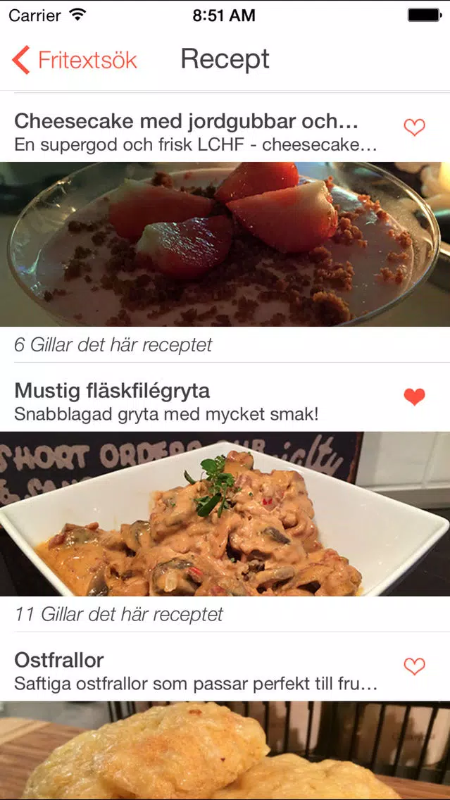 LCHF-Köket Pro - Recept för lågkolhydratkost Screenshots