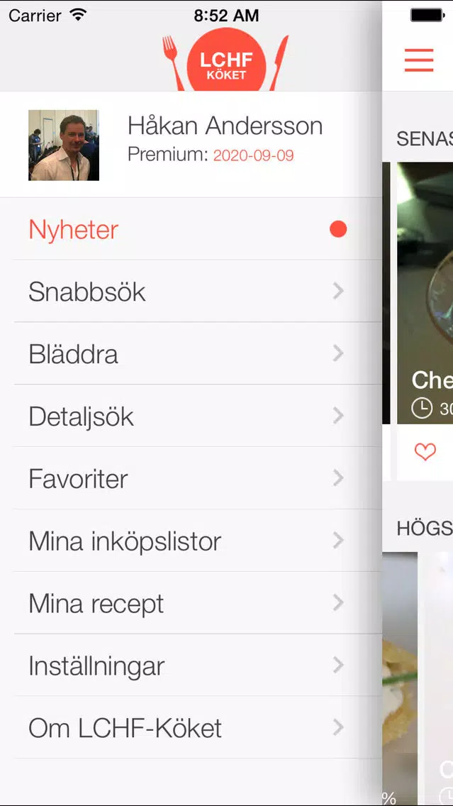 LCHF-Köket Pro - Recept för lågkolhydratkost Screenshots