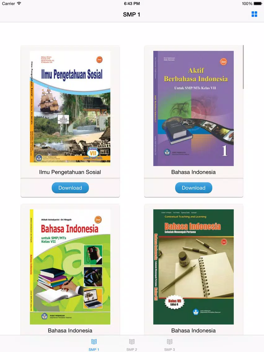 Buku Paket SMP iPad Screenshots