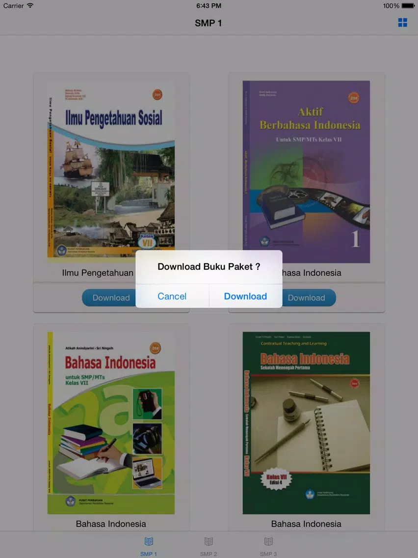 Buku Paket SMP iPad Screenshots