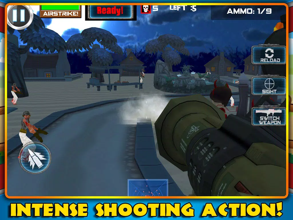 Pumpkin Tree Defense - a zombie shooter game iPad  Screenshots