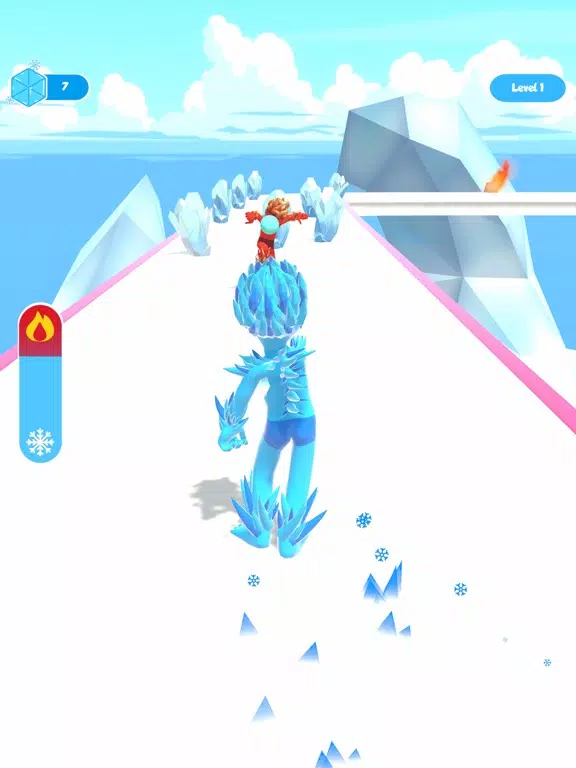 ภาพหน้าจอของ Ice Man Runner 3D iPad 