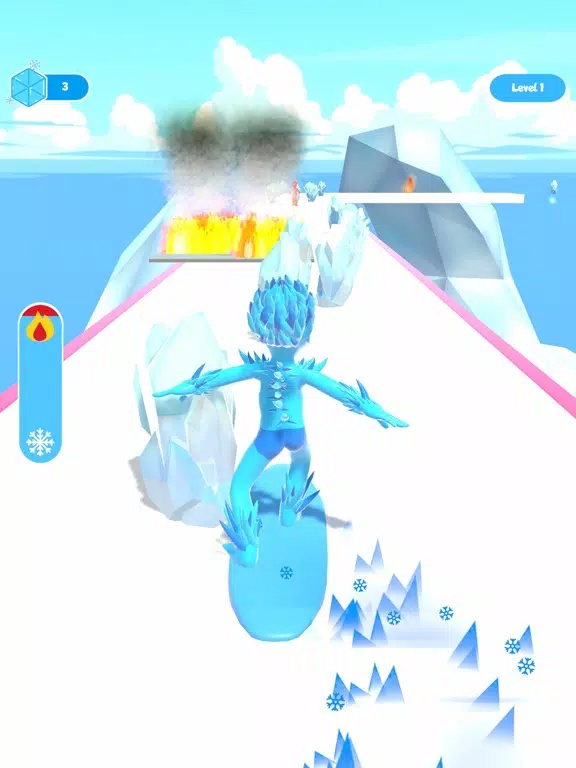 ภาพหน้าจอของ Ice Man Runner 3D iPad 