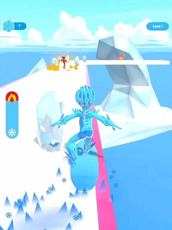 ภาพหน้าจอของ Ice Man Runner 3D iPad 