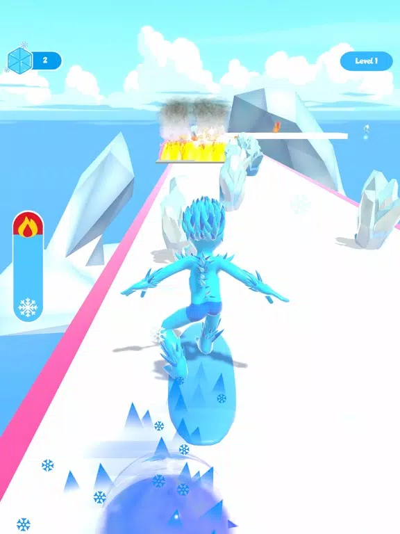ภาพหน้าจอของ Ice Man Runner 3D iPad 