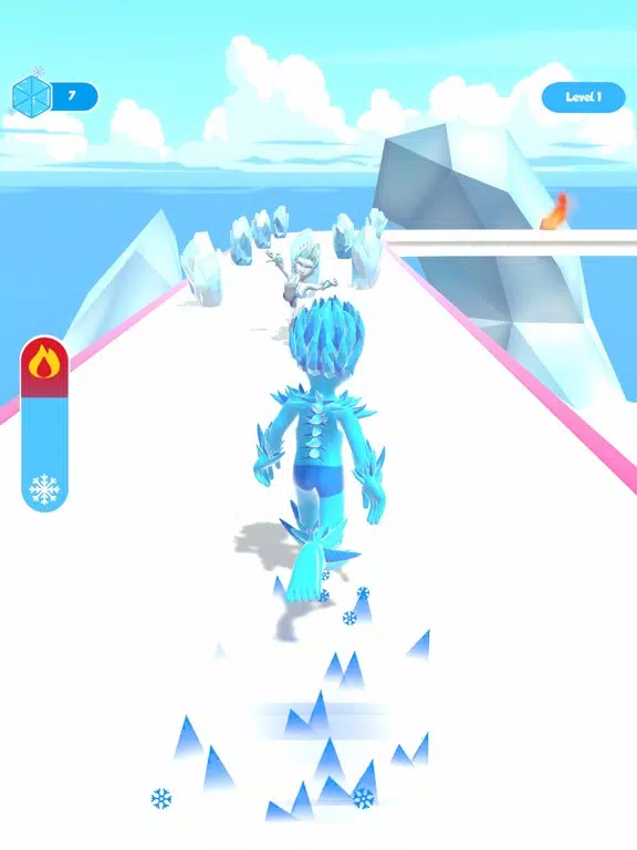 ภาพหน้าจอของ Ice Man Runner 3D iPad 