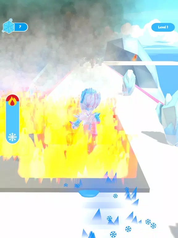 ภาพหน้าจอของ Ice Man Runner 3D iPad 