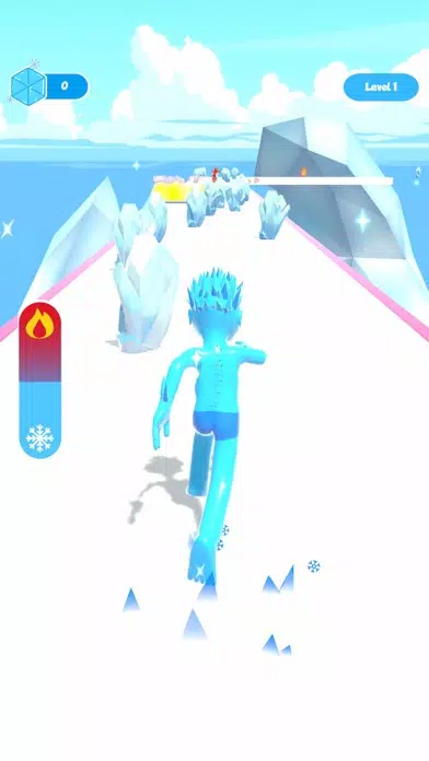 ภาพหน้าจอของ Ice Man Runner 3D