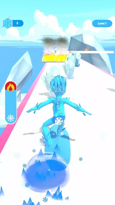 ภาพหน้าจอของ Ice Man Runner 3D