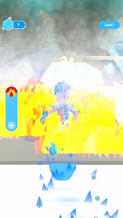 ภาพหน้าจอของ Ice Man Runner 3D