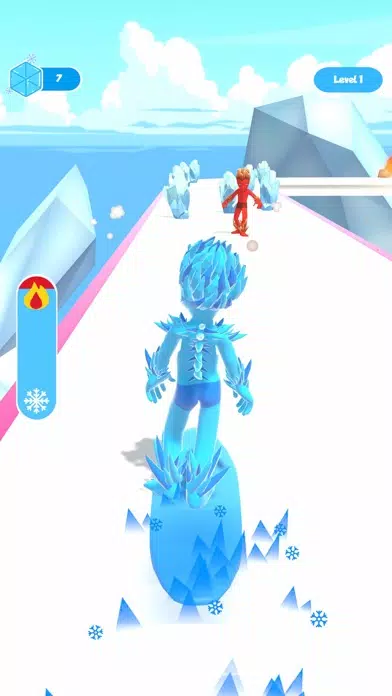 ภาพหน้าจอของ Ice Man Runner 3D