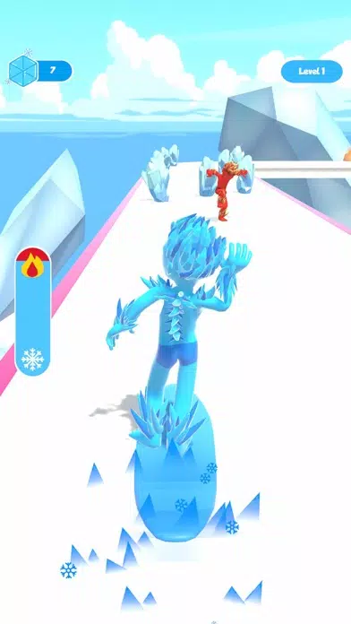 ภาพหน้าจอของ Ice Man Runner 3D