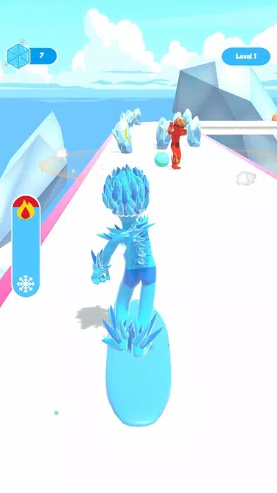 ภาพหน้าจอของ Ice Man Runner 3D