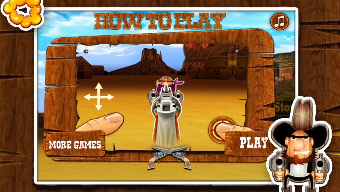 Ảnh chụp màn hình của Cowboy Guns Free