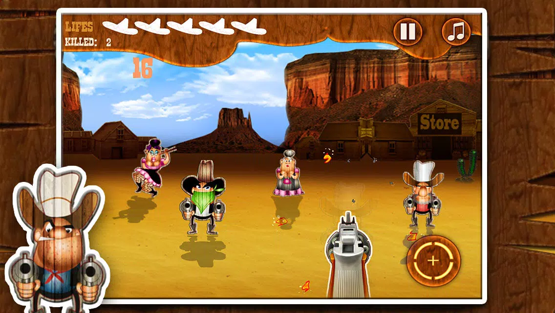 Ảnh chụp màn hình của Cowboy Guns Free