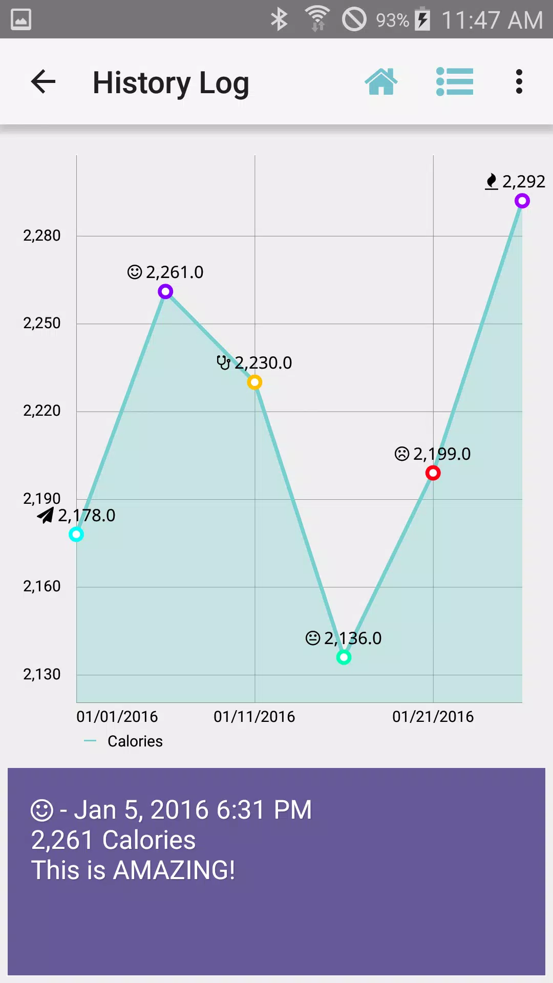 BMR Calculator Screenshots