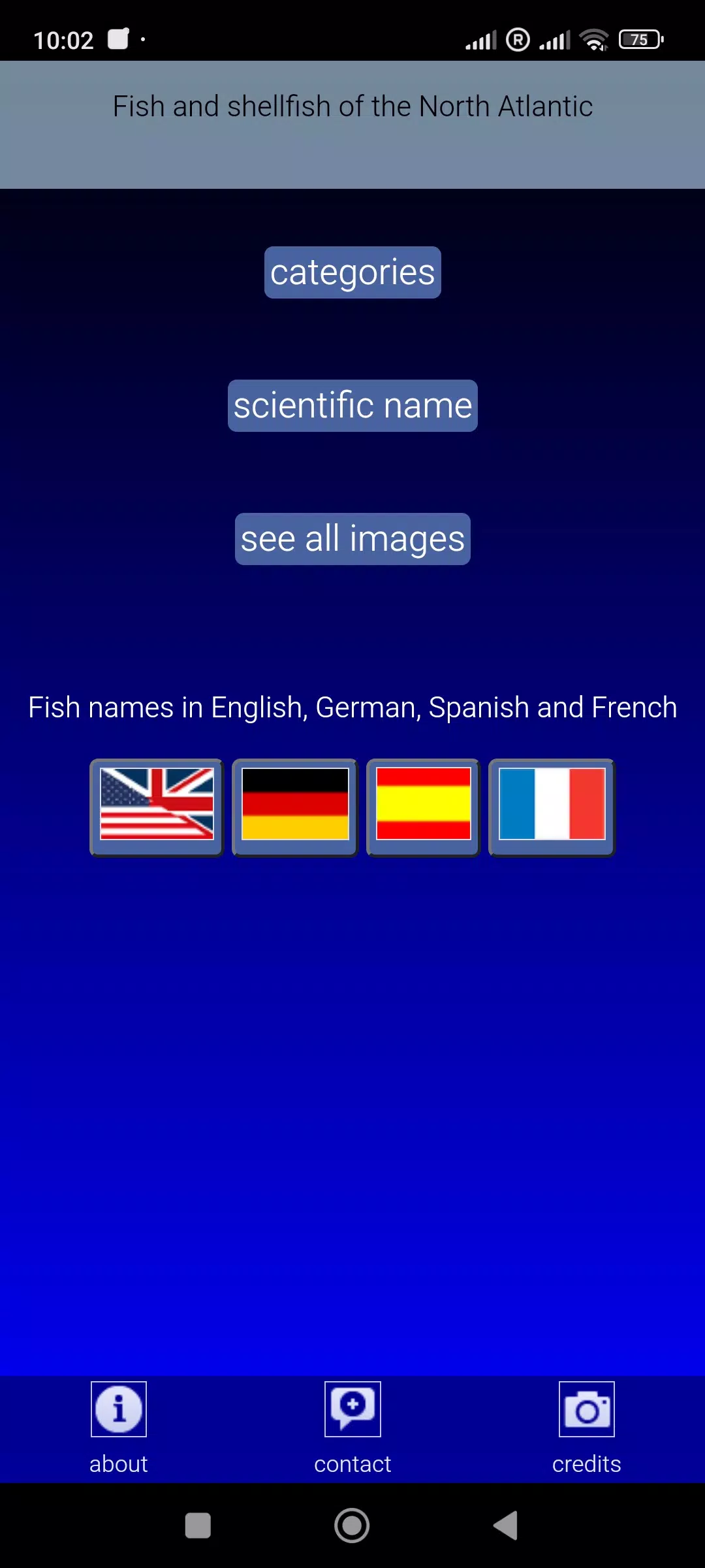 Sea fish of the North Atlantic Screenshots