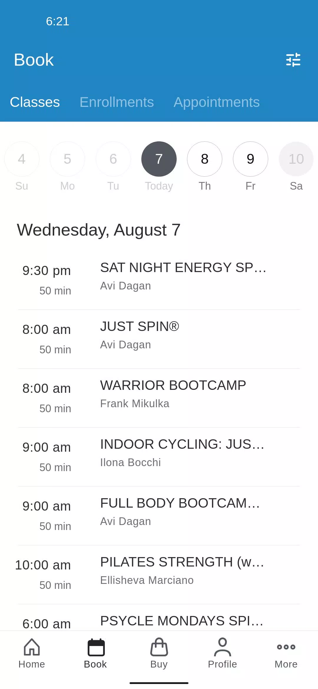 AVID Fitness Screenshots