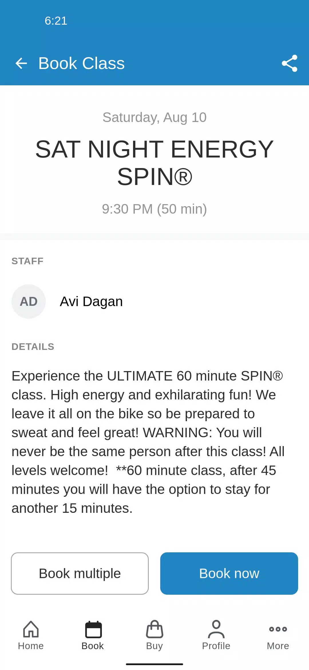 AVID Fitness Screenshots