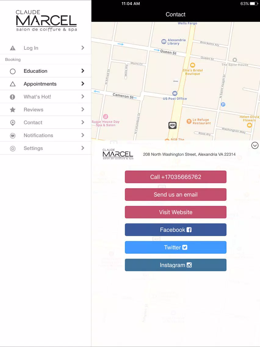 CLAUDE MARCEL Salon iPad سکرین شاٹس