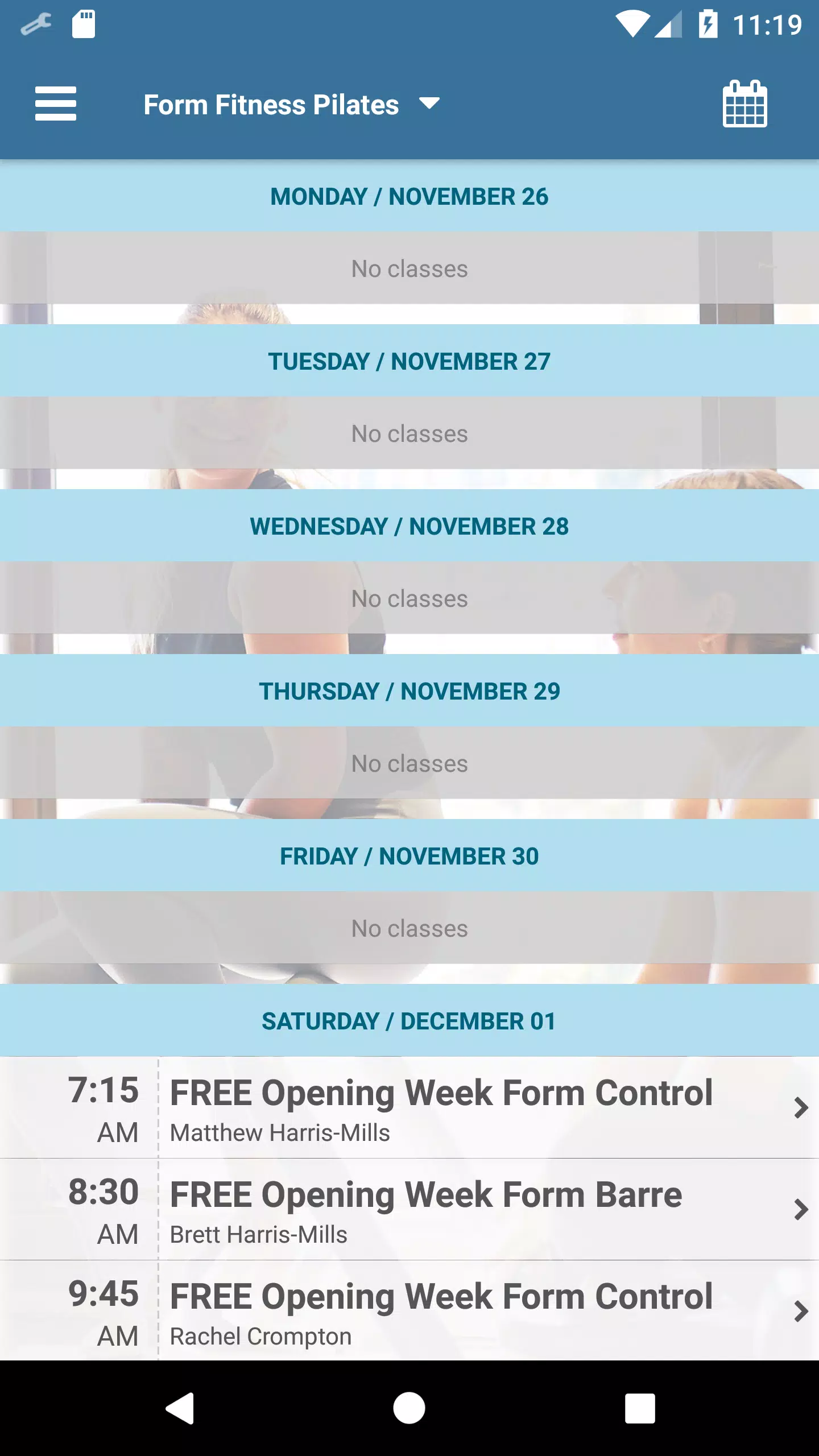 Captures d'écran de FORM Fitness Pilates