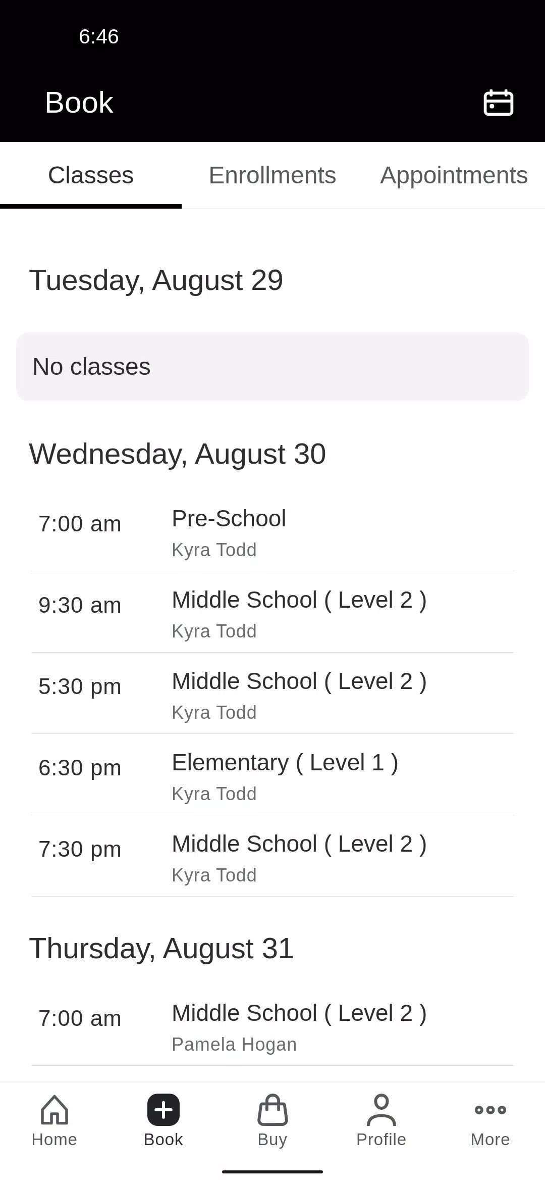 Screenshot di Form School, Reformer Pilates