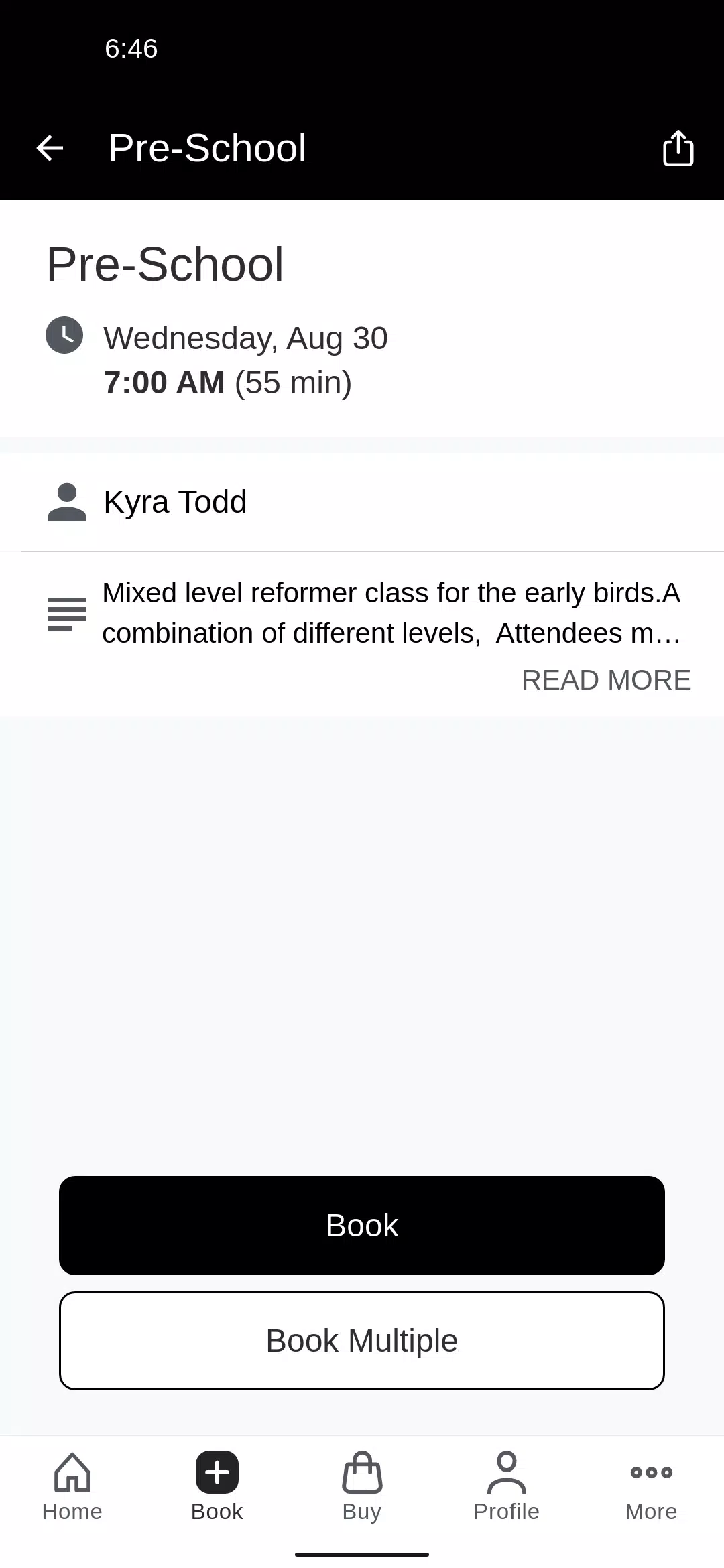 Screenshot di Form School, Reformer Pilates