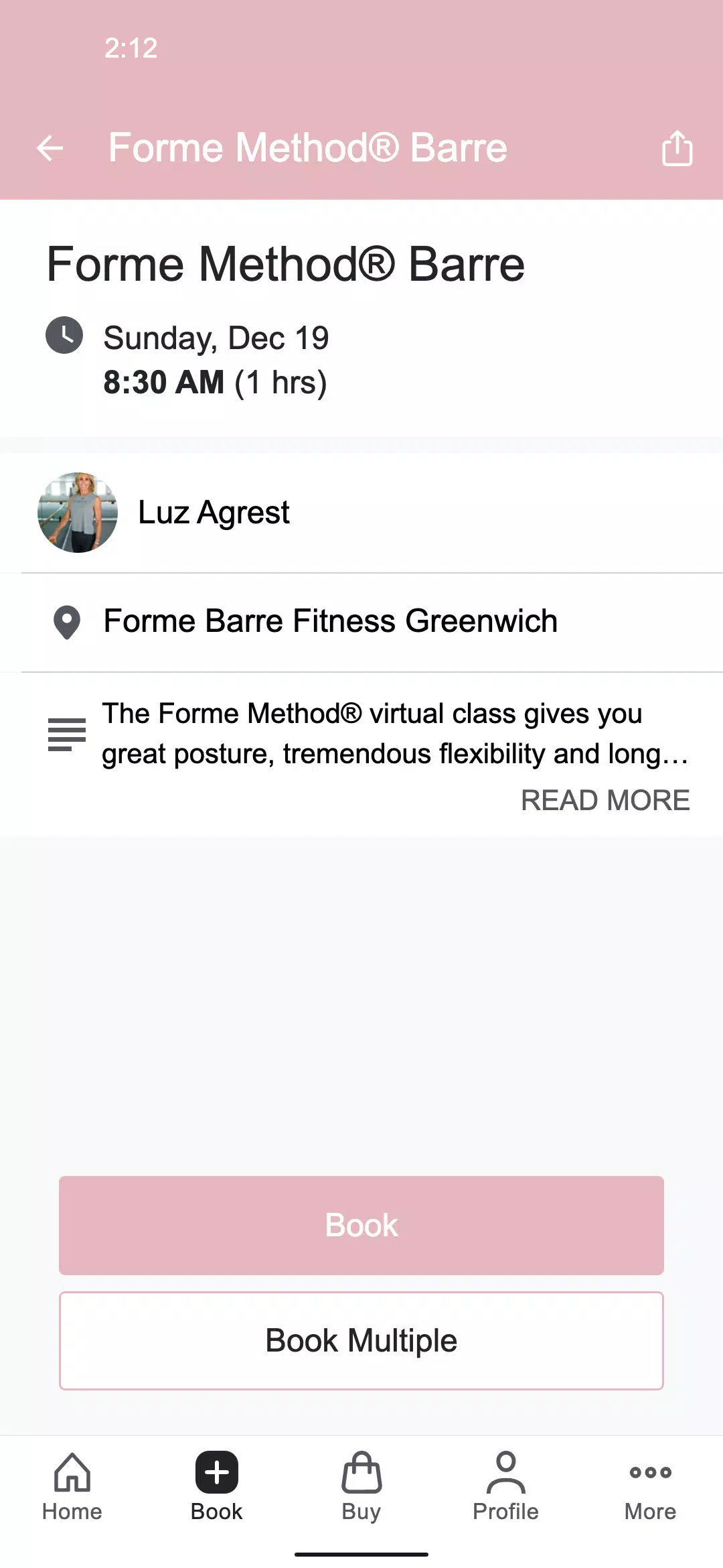 Forme Barre Fitness Screenshots