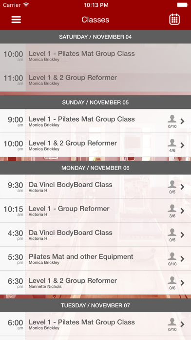 Pilates Body Art Fitness Screenshots